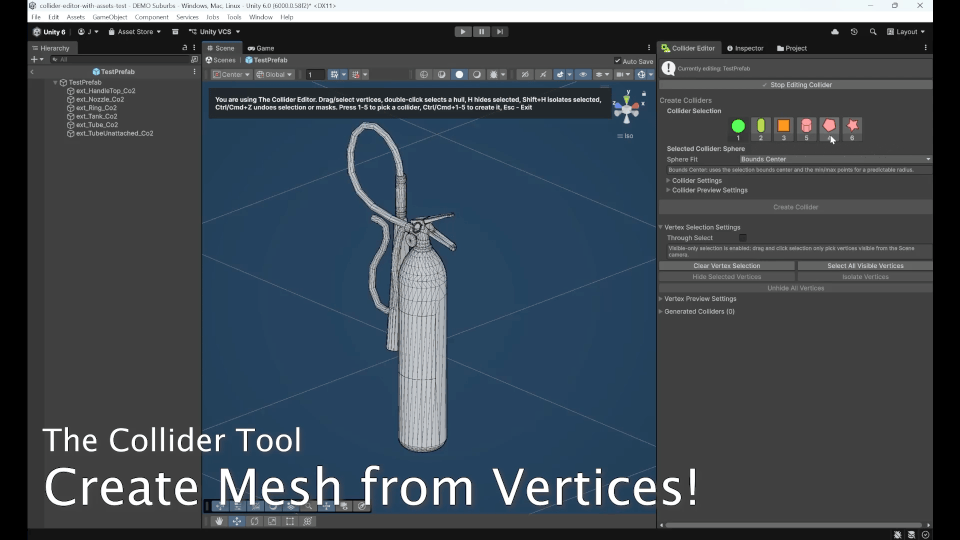 Mesh From Selected Vertices
