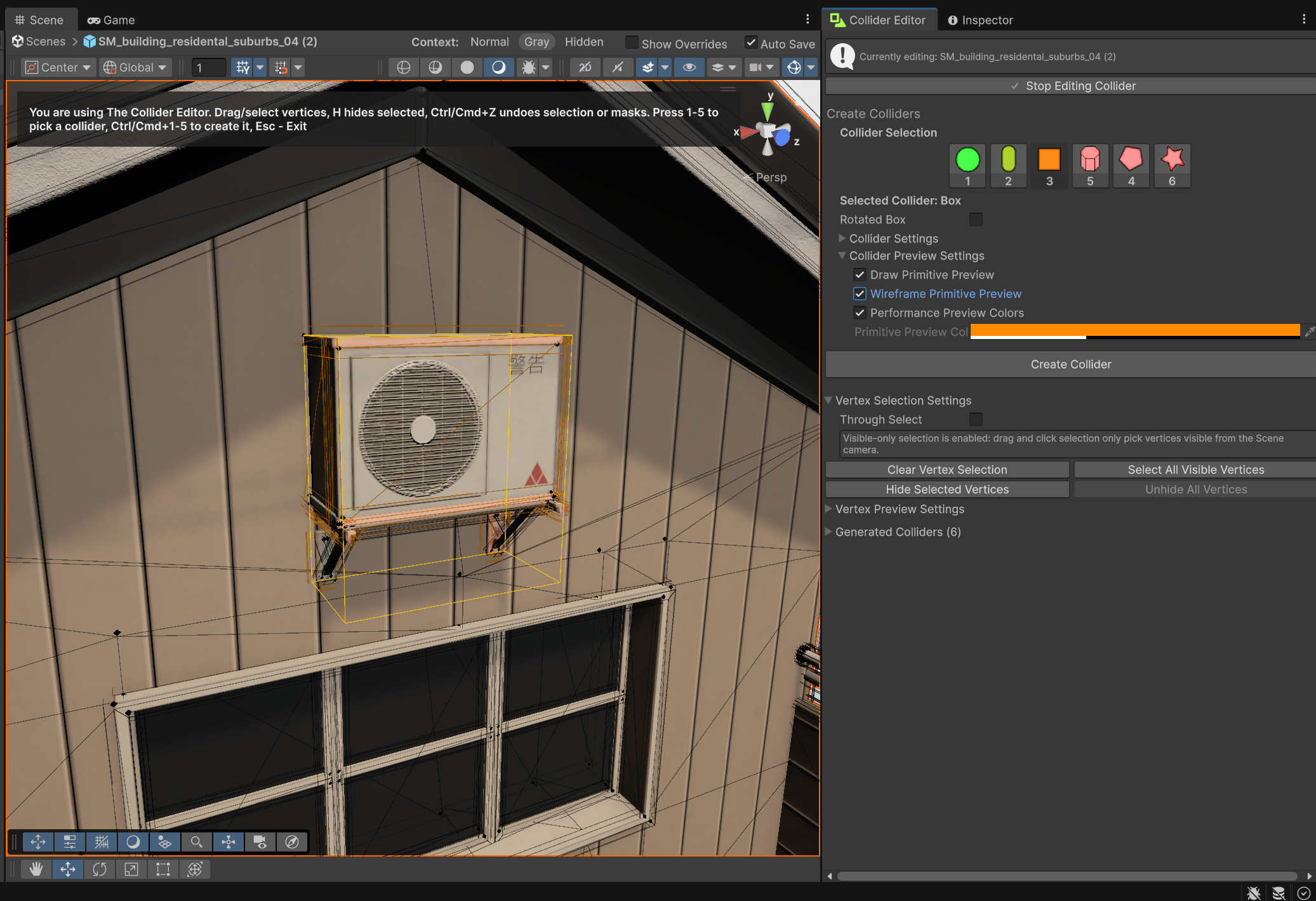 Collider Wireframe Preview