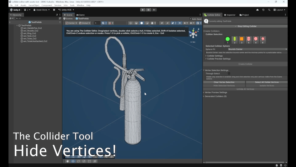 Hide Vertices